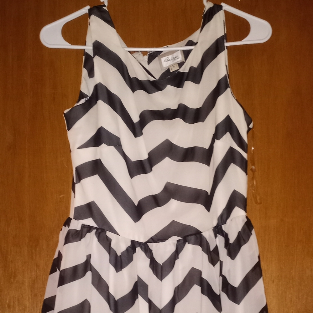 Black and white dress made by e c i from the beige collection